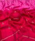 LIGHT PINK & DARK PINK SHADED VISCOSE KHADI SILK SAREE WITH JACQUARD DESIGN